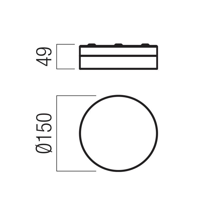 Redo 01-3725 - LED plafonsko svetlo za kupatilo FRISBI LED/8W/230V Ø 15 cm CRI 90 IP44 sjajni hrom