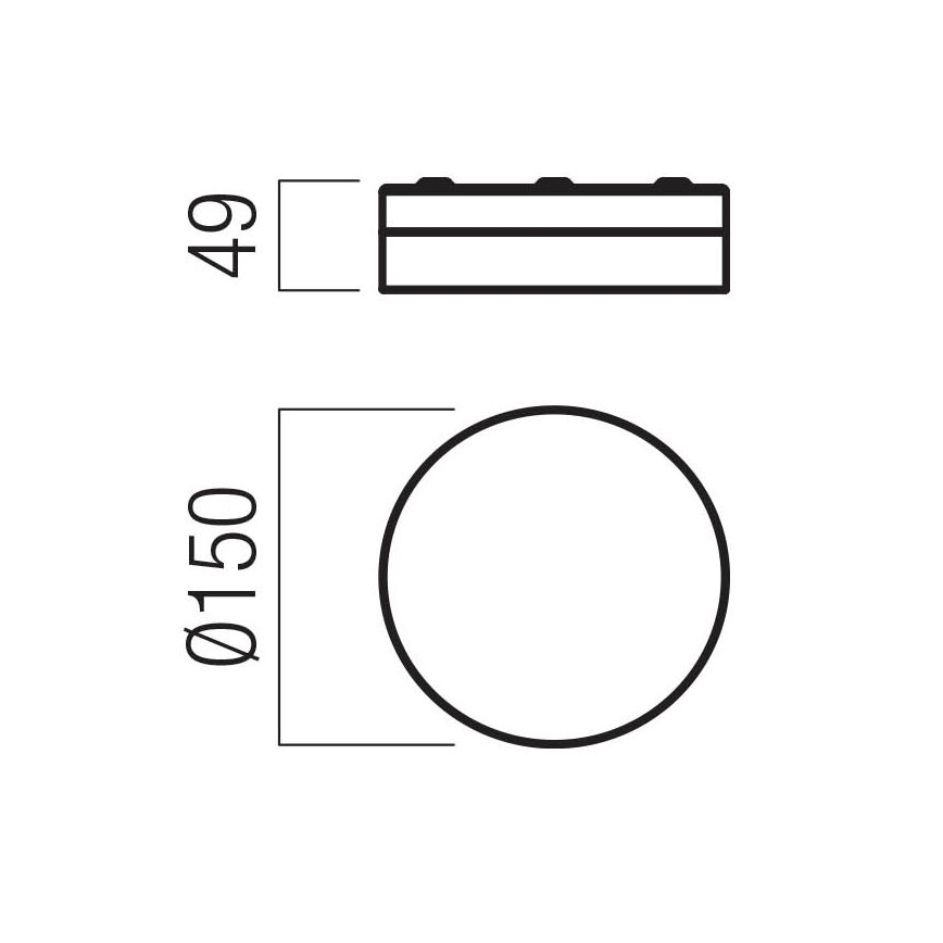 Redo 01-3729 - Kupatilsko plafonsko LED svetlo FRISBI LED/8W/230V prečnik 15 cm CRI 90 IP44 bela
