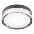 Redo 01-3733 - LED stropno svetlo za kupatilo FRISBI LED/8W/230V prečnik 15 cm CRI 90 IP44 crna