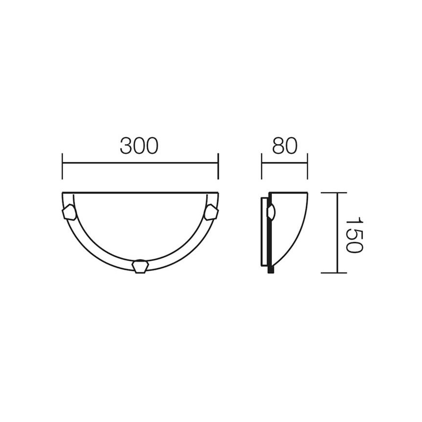 Redo 05-383 - Zidno svetlo VIRGINIA 1xE27/42W/230V