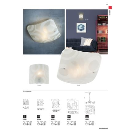 Redo 05-877 - Luster na sajli COCOON 1xE27/42W/230V beli