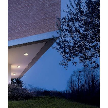 Redo 90006 - LED spoljašnje plafonsko svetlo SKOR LED/16W/230V Ø 25 cm IP54 braon