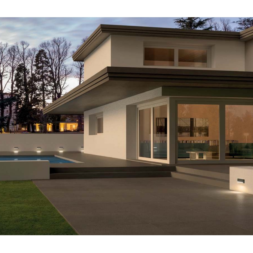 Redo 90070 - Spoljašnja LED zidna svetiljka SAPO 1xLED/3W/230V IP65