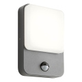 Redo 90134 - LED spoljašnje zidno svetlo sa senzorom pokreta i sumraka COLIN LED/9W/230V 4000K IP54 antracit