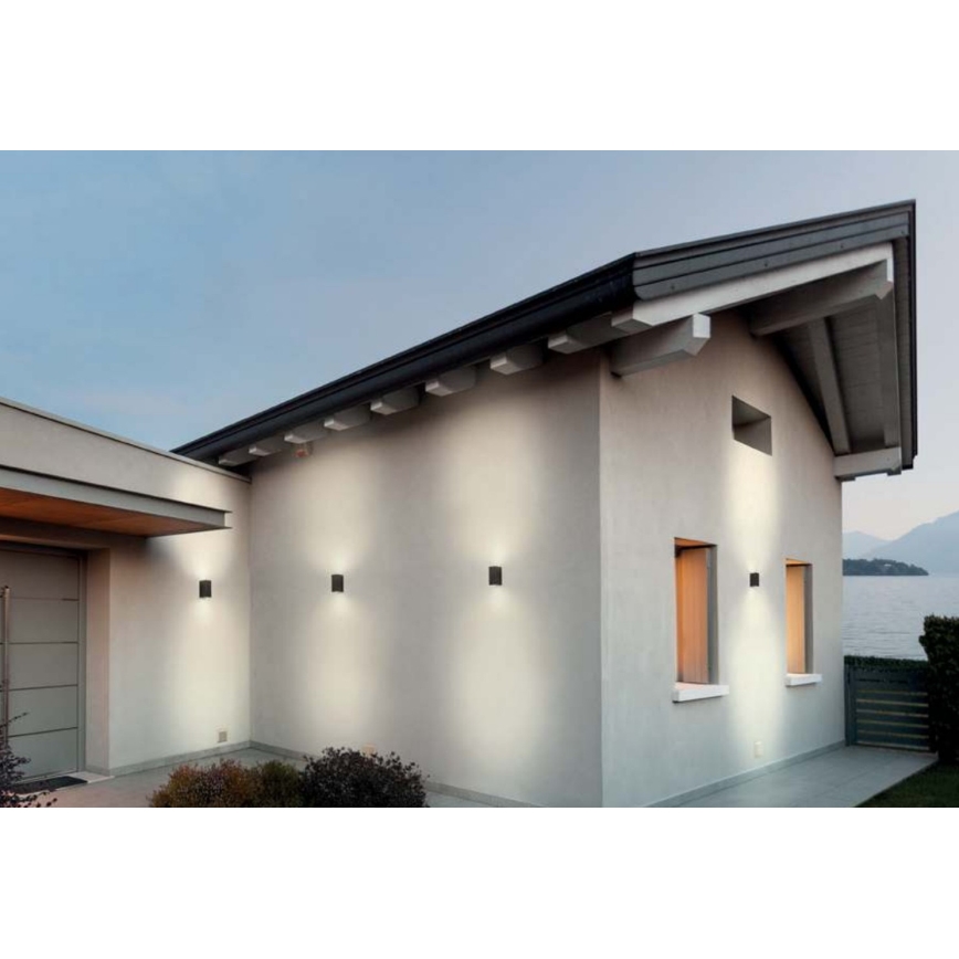 Redo 90152 - Spoljašnja zidna svetiljka PUNTA 2xGU10/7W/230V IP44