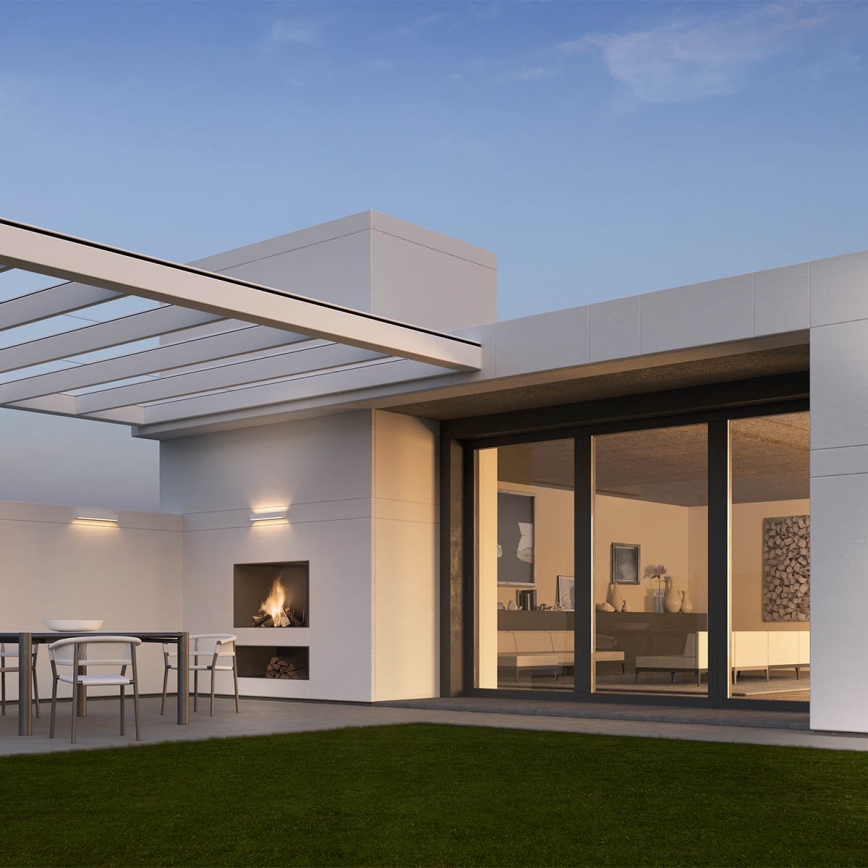 Redo 90259 - LED spoljašnje zidno svetlo AROOS LED/21W/230V 3000K IP65 belo