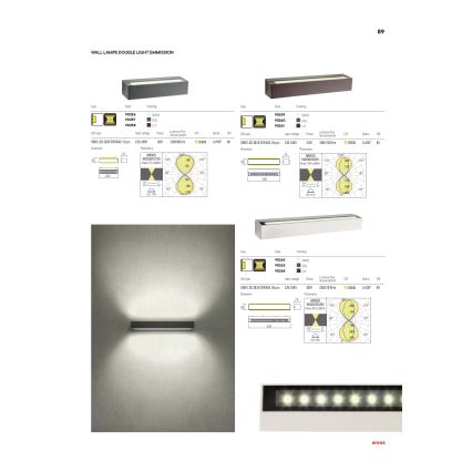 Redo 90261 - LED spoljašnje zidno svetlo AROOS LED/21W/230V 3000K IP65 braon