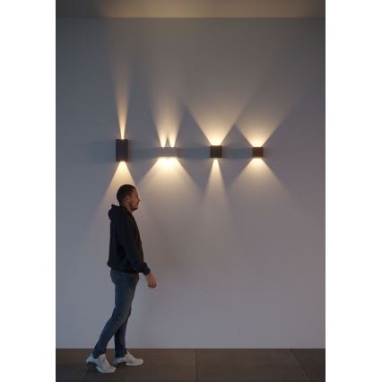 Redo 90296 - LED spoljašnje zidno svetlo VARY 2xLED/10W/230V 3000K IP54 antracit