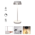 Redo 90306 - LED prigušiva dodirna stona lampa ILUNA LED/2,5W/5V 2700-3000K 3000 mAh IP65 bela