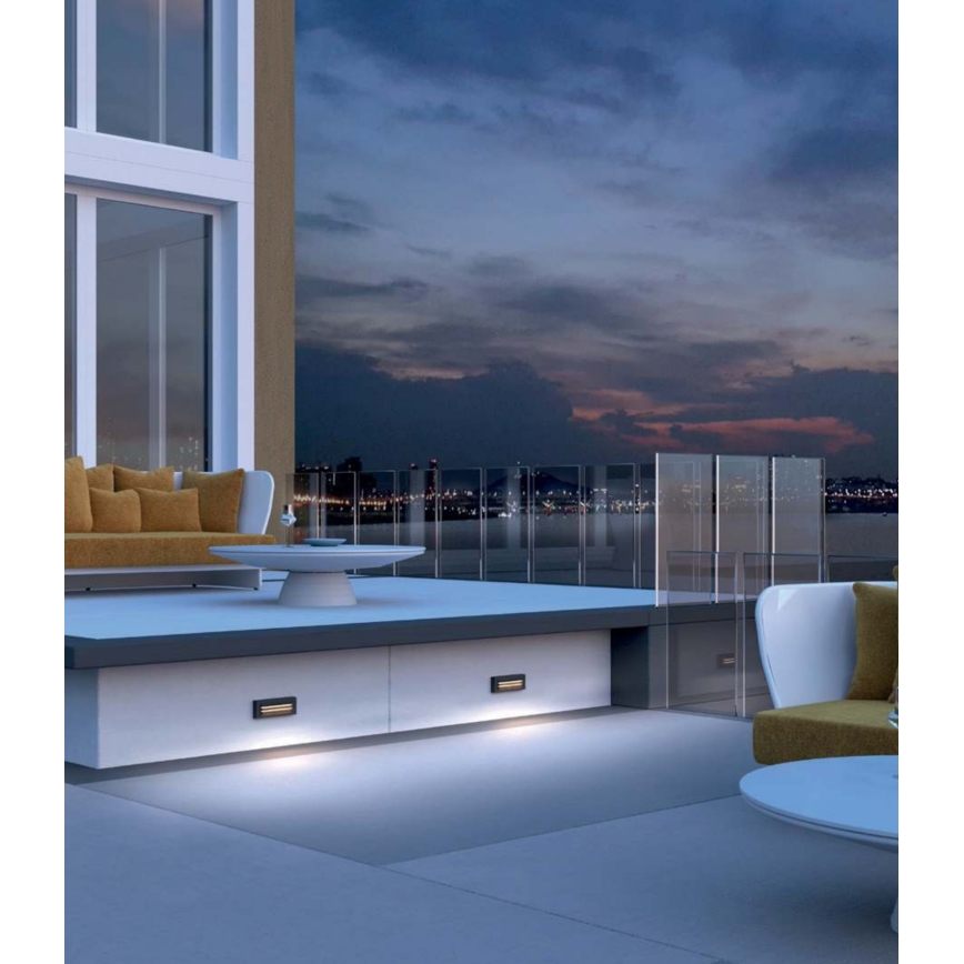 Redo 90330 - LED spoljašnje zidno svetlo KRUP LED/6W/230V IP65 antracit