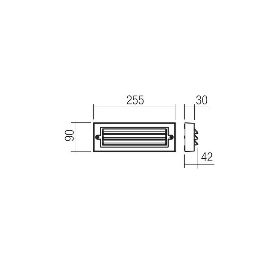 Redo 90330 - LED spoljašnje zidno svetlo KRUP LED/6W/230V IP65 antracit