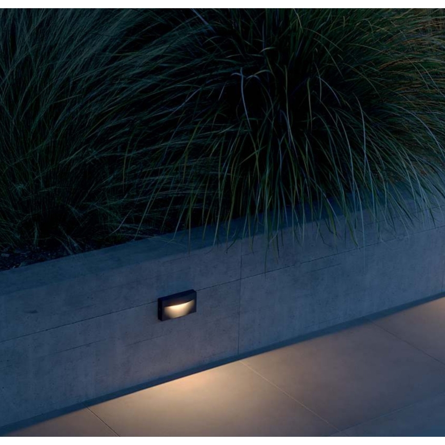 Redo 90426 - LED spoljašnje zidno svetlo POLIFEMO LED/8W/230V IP65 antracit