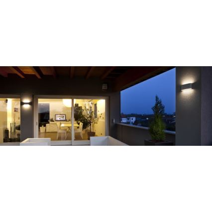 Redo 90452 - LED spoljna zidna svetiljka KLIPPE LED/24W/230V 3000K IP54 antracit