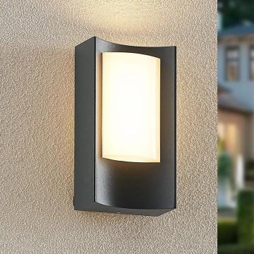 Redo 90483 - LED spoljašnja zidna svetiljka WARP LED/8W/230V 3000K IP44 antracit