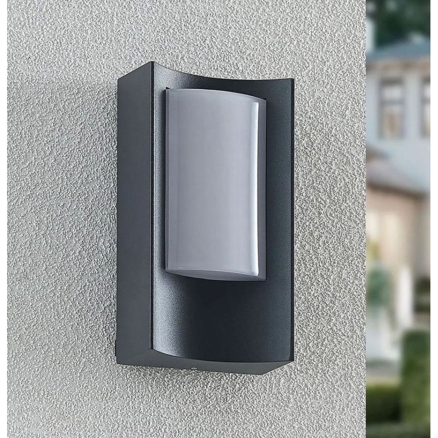 Redo 90483 - LED spoljašnja zidna svetiljka WARP LED/8W/230V 3000K IP44 antracit