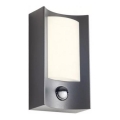 Redo 90486 - LED spoljašnje zidno svetlo sa senzorom WARP LED/8W/230V 3000K IP44 antracit