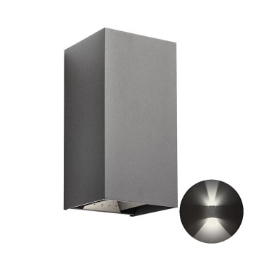 Redo 90553 - LED spoljašnja zidna svetiljka VARY 2xLED/10W/230V 3000K IP54 antracit