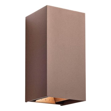 Redo 90554 - LED spoljašnje zidno svetlo VARY 2xLED/10W/230V 3000K IP54 braon