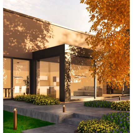 Redo 90590 - BIRO spoljna LED lampa 12W/230V, 3000K, 30 cm, CRI 90, IP65, braon