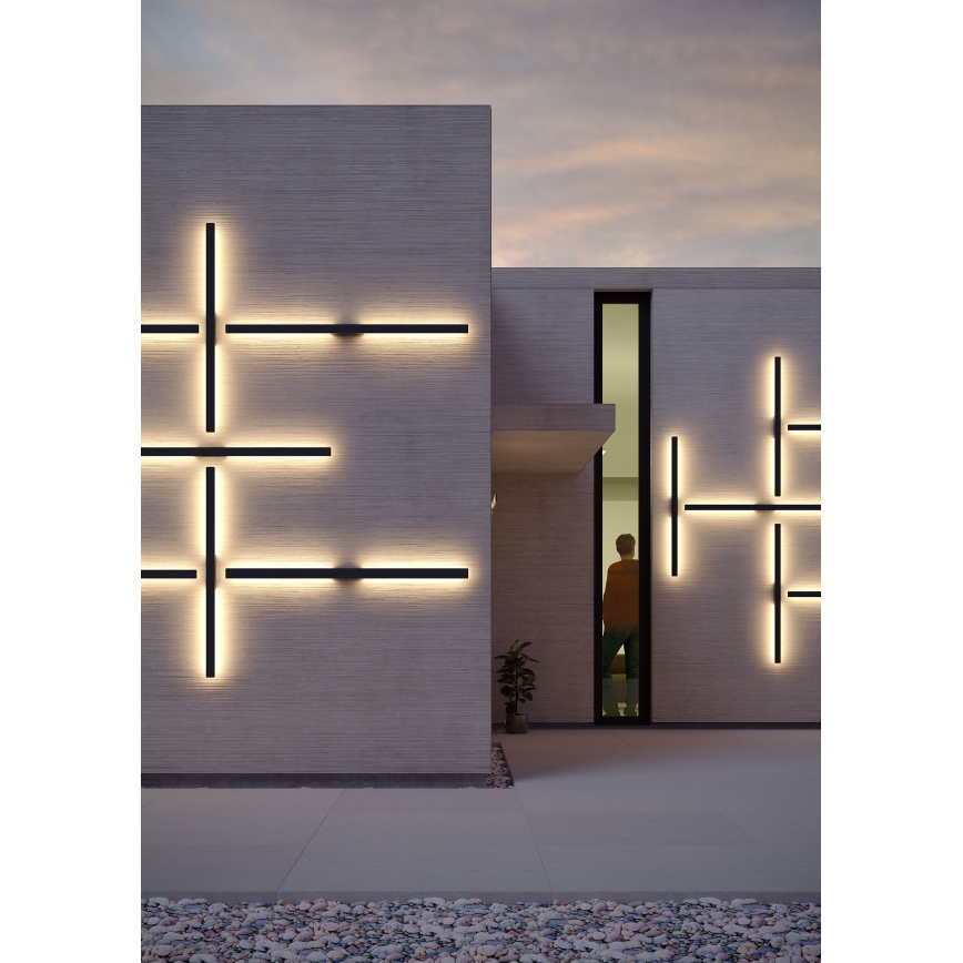 Redo 90623 - LED spoljašnje zidno svetlo REFLEXA LED/20W/230V 3000K 124 cm IP54 crno