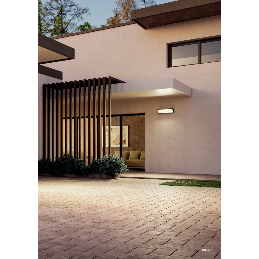 Redo 90678 - LED Spoljno zidno svetlo MAKO LED/65W/230V 3000K IP65 antracit