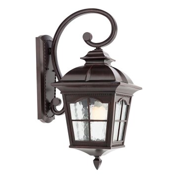 Redo 9648 - Spoljašnja zidna lampa YORK 1xE27/70W/230V IP44 braon