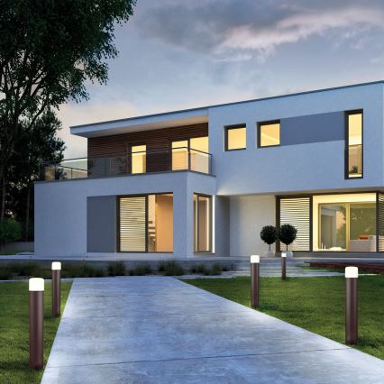 Redo 9683 - Spoljašnja LED lampa CYCLO LED/9W/230V 2900-3100K 90 cm IP54 braon