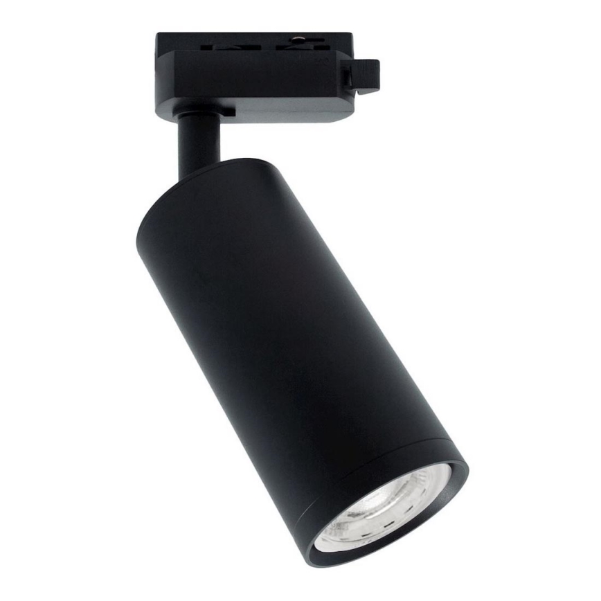 Reflektor MICA za šinski sistem 1xGU10/25W/230V, jednofazni, crni