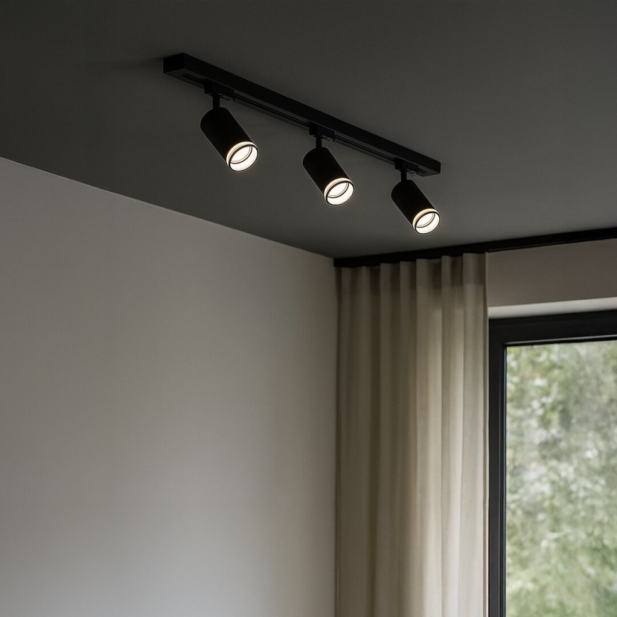 Reflektor za jednofazni šinski sistem PIPE 1xGU10/10W/230V crna