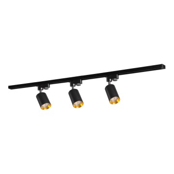Reflektor za šinski sistem MARIBEL 3xGU10/10W/230V +1 m šinski sistem crne boje