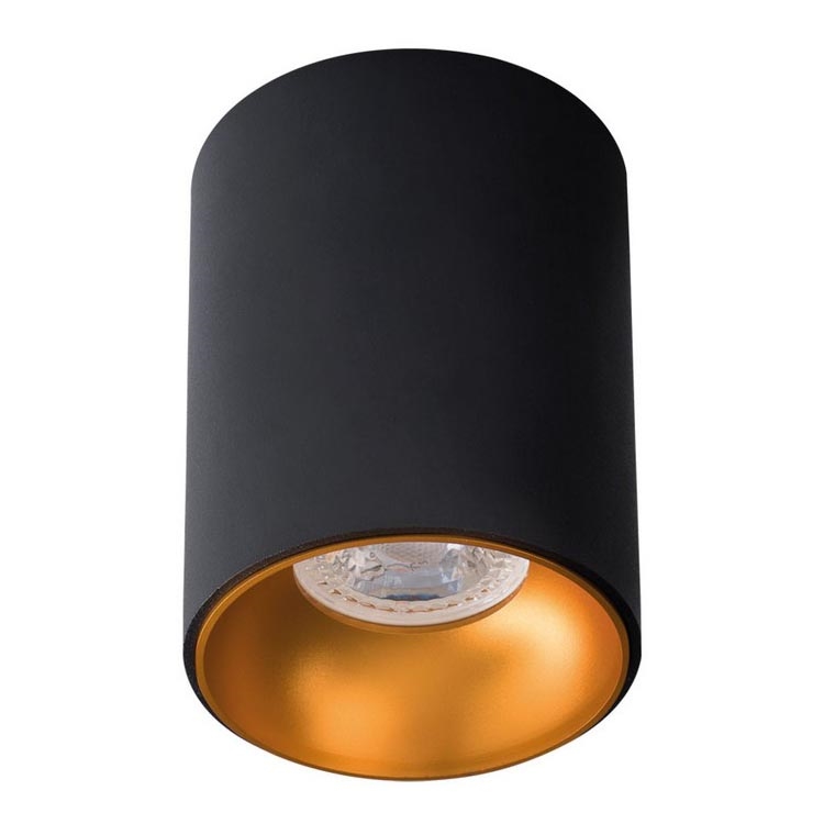 Reflektorska lampa RITI 1xGU10/10W/230V crno/zlatna
