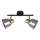 Reflektorska lampa SMOKY 2xE14/9W/230V crno/mesing/sivo
