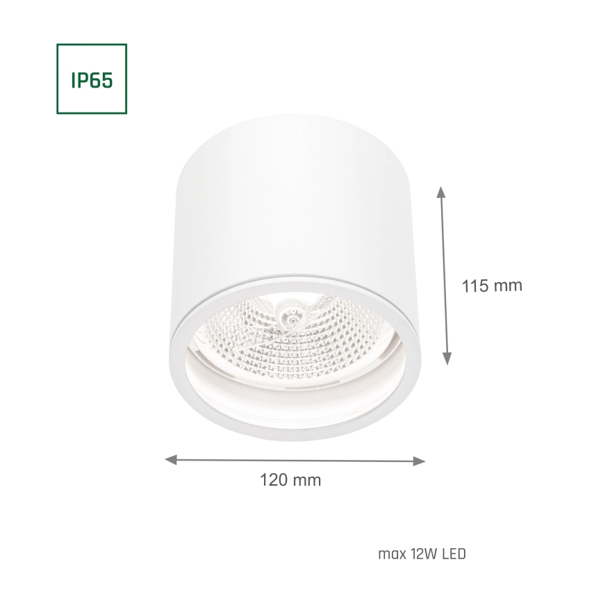 Reflektorska lampa za kupatilo CHLOE AR111 1xGU10/12W/230V IP65 oble bela