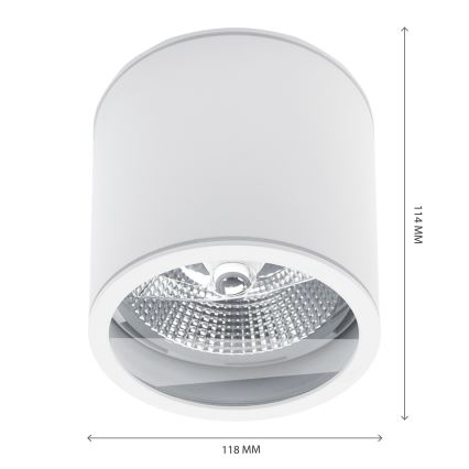 Reflektorska lampa za kupatilo CHLOE AR111 1xGU10/15W/230V IP44 oble bela