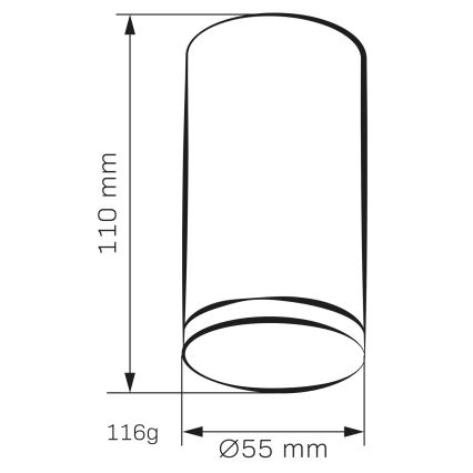 Reflektorska lampa za kupatilo TURYN 1xGU10/10W/230V IP44 bela