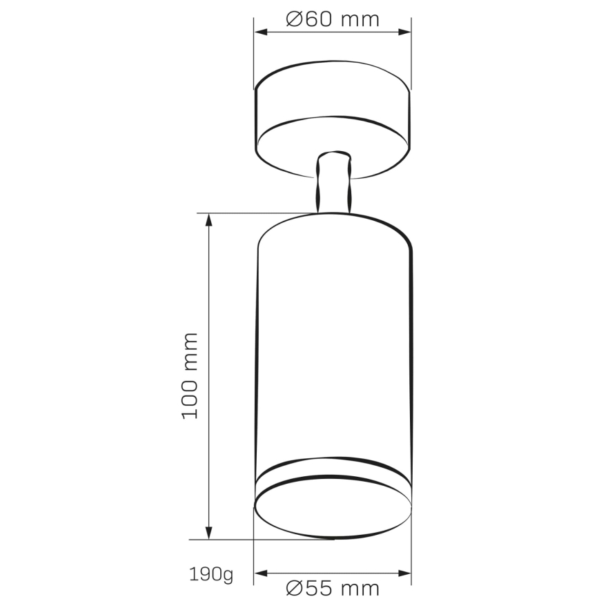 Reflektorska lampa za kupatilo TURYN 1xGU10/10W/230V IP44 bela