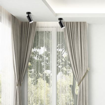 Reflektorska lampa za kupatilo TURYN 1xGU10/10W/230V IP44 crni