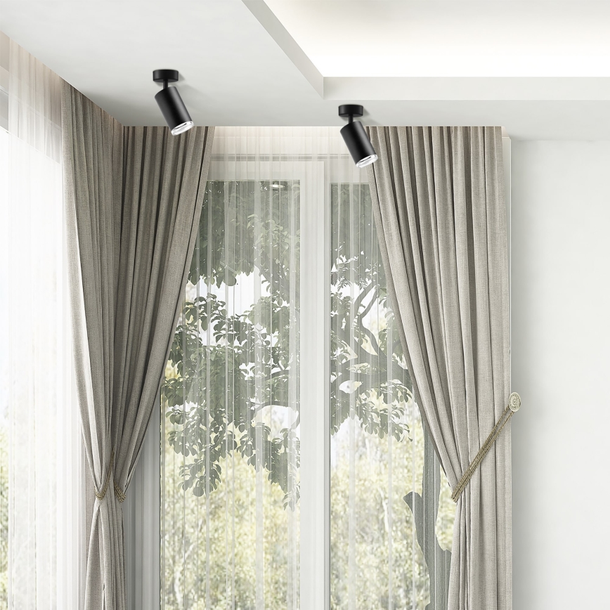 Reflektorska lampa za kupatilo TURYN 1xGU10/10W/230V IP44 crni