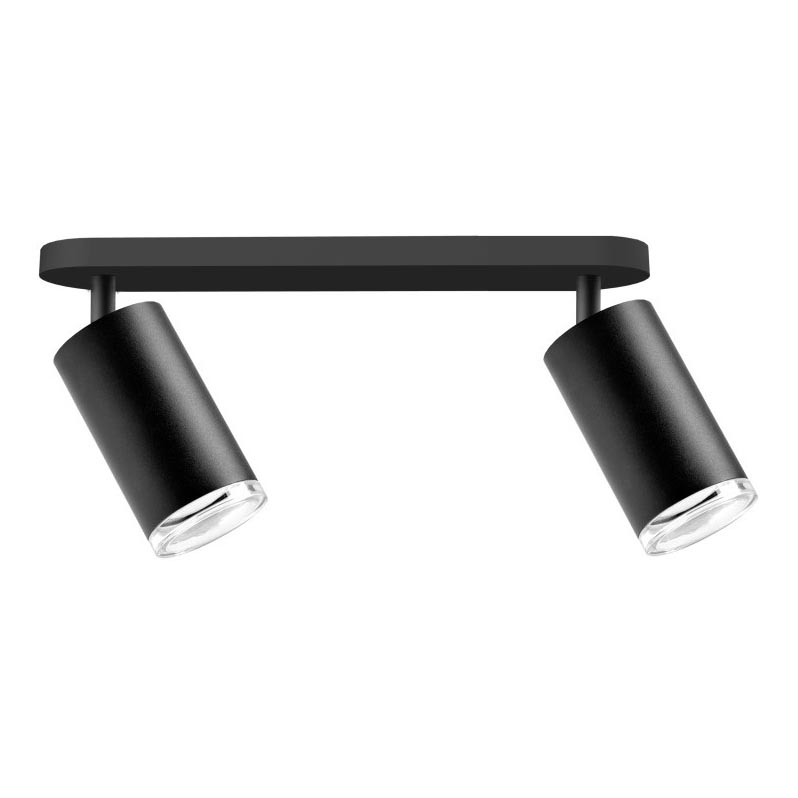 Reflektorska lampa za kupatilo TURYN 2xGU10/10W/230V IP44 crni
