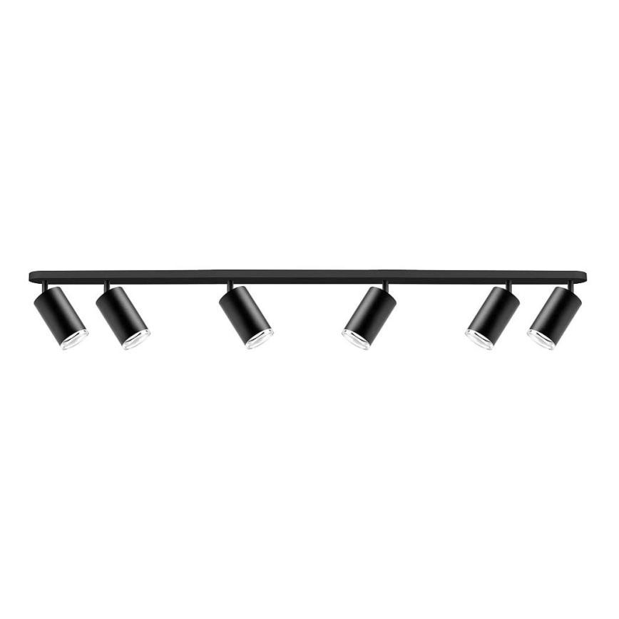 Reflektorska lampa za kupatilo TURYN 6xGU10/10W/230V IP44 crni