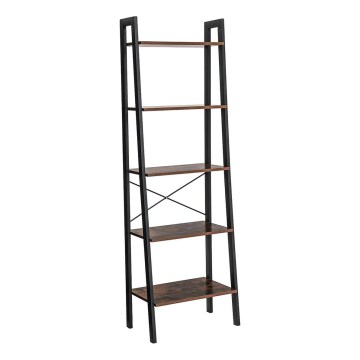 Regal za knjige NAVARO braon/crna