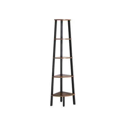 Regal za knjige NAVARO braon/crna