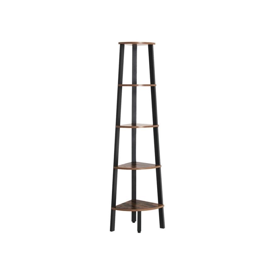 Regal za knjige NAVARO braon/crna