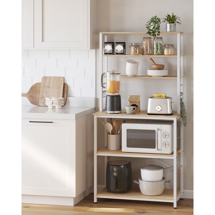 Regal za kuhinju MARGE braon/bela