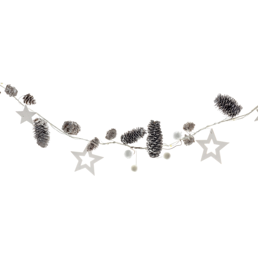 LED božićni lanac 10xLED/3xAA 2,5m topla bela