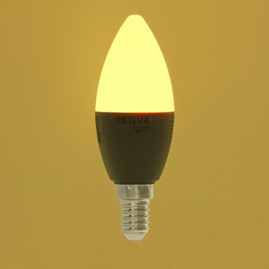 LED RGBW prigušiva sijalica C37 E14/4,5W/230V 2700-6500K Wi-Fi Tuya
