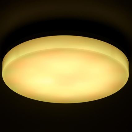 LED RGBW prigušiva plafonska lampa za kupatilo LED/20W/230V Wi-Fi IP44 bela