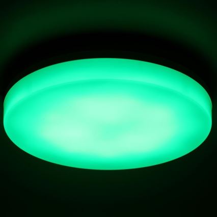 LED RGBW prigušiva plafonska lampa za kupatilo LED/20W/230V Wi-Fi IP44 bela