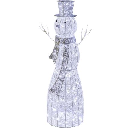 LED Spoljašnja božićna dekoracija LED/3,6W/230V/hladno bela 124 cm IP44 snegović