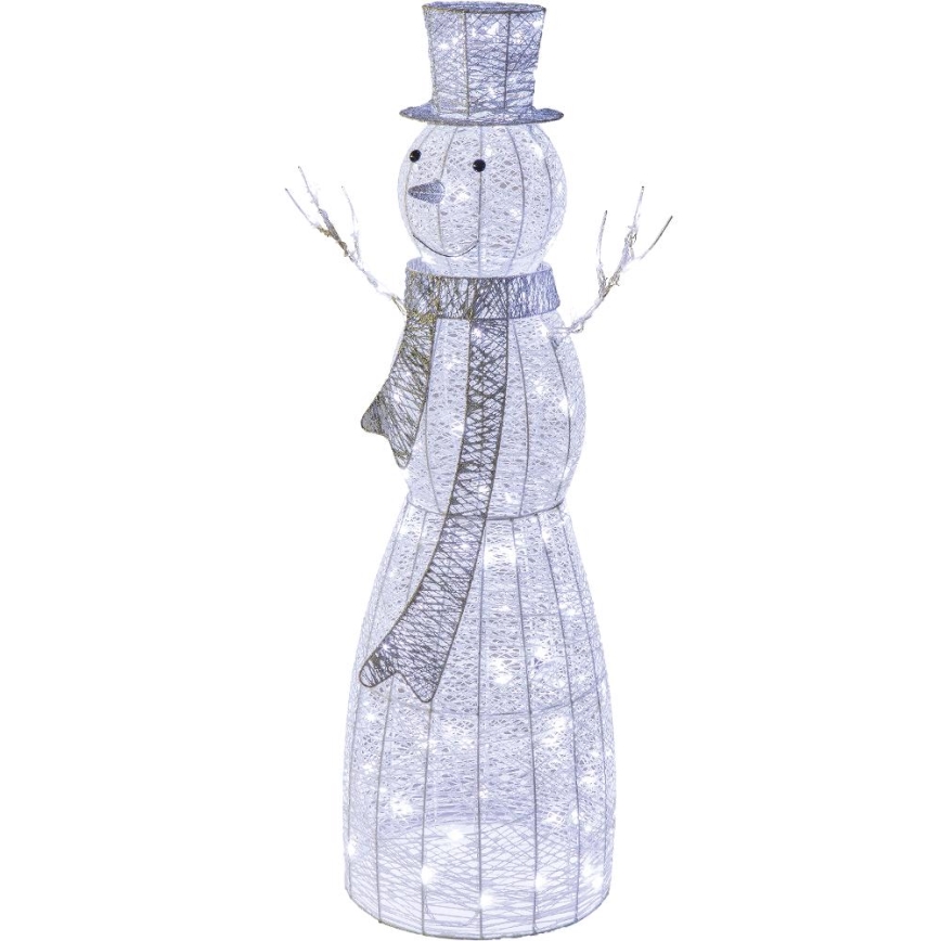 LED Spoljašnja božićna dekoracija LED/3,6W/230V/hladno bela 124 cm IP44 snegović